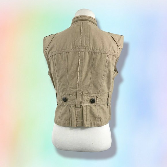 Wilsom leather Jacket Sleeveless Vest Woman Size Small - Picture 2 of 4